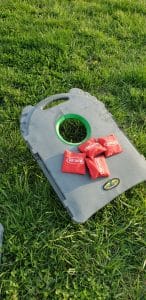 Corn Hole at a Quarantine BBQ