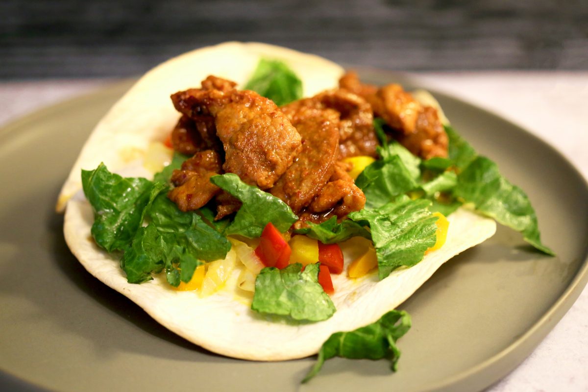 Spicy Berkshire Pork Bulgogi Midwestern Tacos Red Top Farms